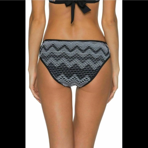 NWT Becca Reveal Hipster‎ Bikini Bottoms in Black/White [ XS ] - Picture 12 of 12